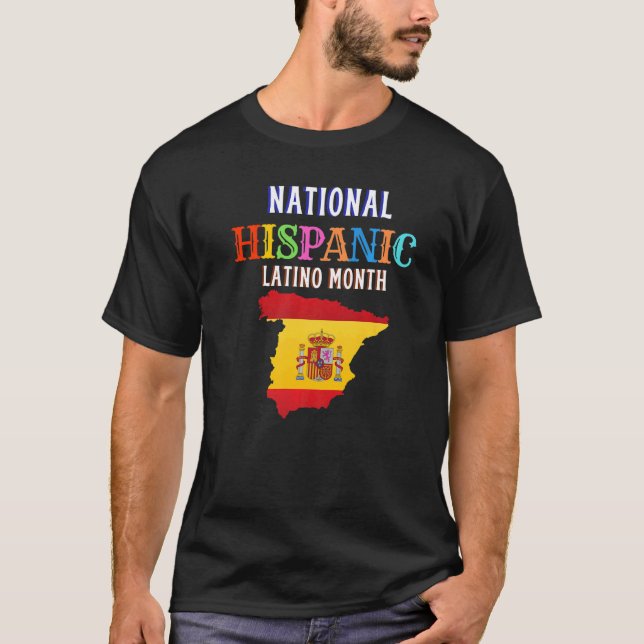 T-shirt Hispanic Ceremony Month Prideful Latin Spanish Ami (Devant)