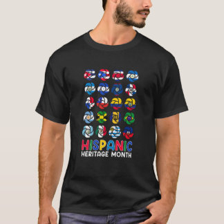 T-shirt Hispanic Heritage Month Latino Countries Flags 202