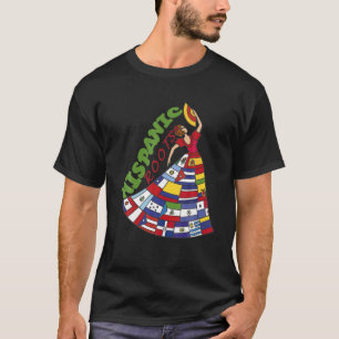 T-shirt Hispanique Tous les pays Femmes Héritage Latino No