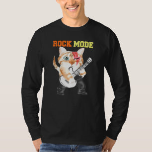 T-shirt Hiss Chats Kittens Rock Rockin Mode Pun