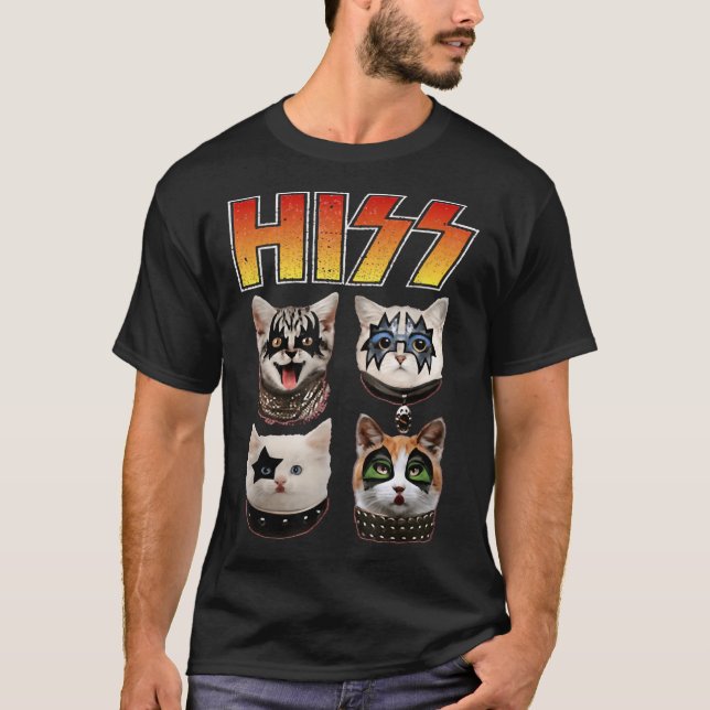 T-shirt Hiss Funny Cat Lover Essential  (Devant)