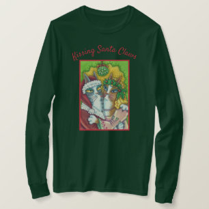 T-SHIRT HISS N'FITZ KISSING PÈRE NOËL CLAWS CHRISTMAS T-SH