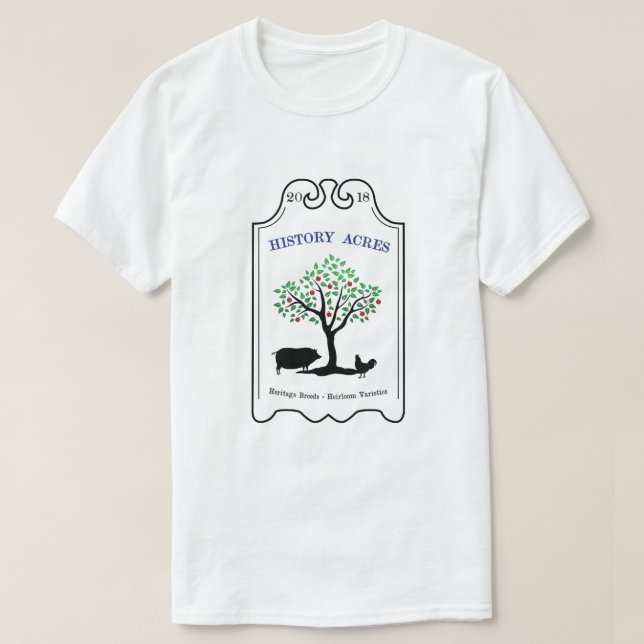 T-shirt Histoire Acres Tee - shirt blanc  (Design devant)