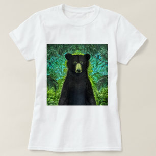T-shirt Histoire amusante Petit ours noir