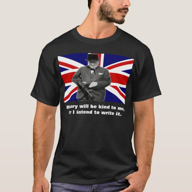 T-shirt Histoire de Churchill (Devant)