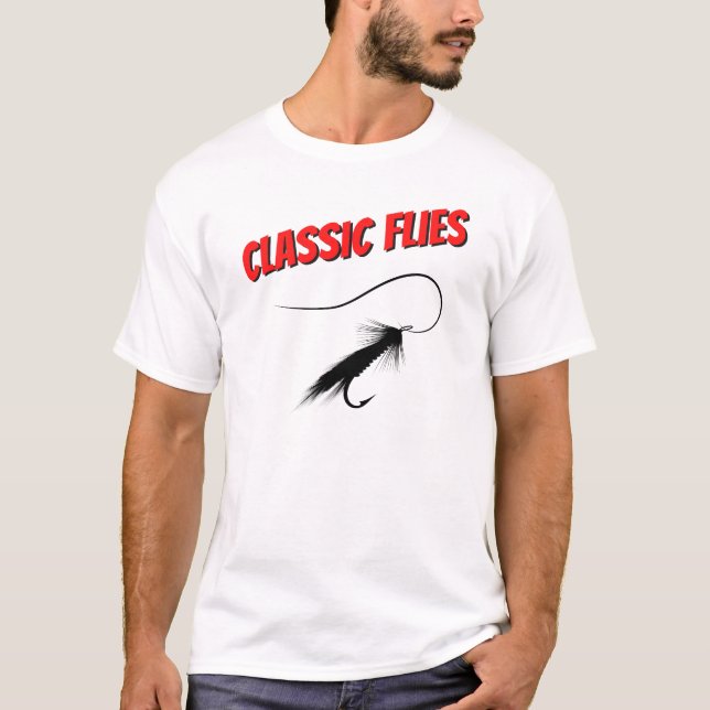 T-shirt Histoire de la pêche à la mouche classique (Devant)