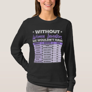 T-shirt Histoire des femmes inventrices, journée internati