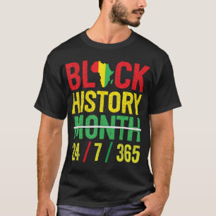 T-shirt Histoire des Noirs 365 Mois de l'Histoire des Noir