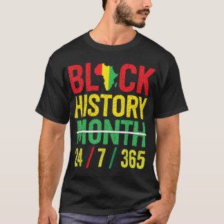 T-shirt Histoire des Noirs 365 Mois de l'Histoire des Noir