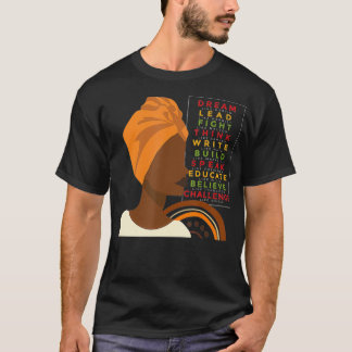 T-shirt Histoire des Noirs Mois de l'Histoire des Noirs Af