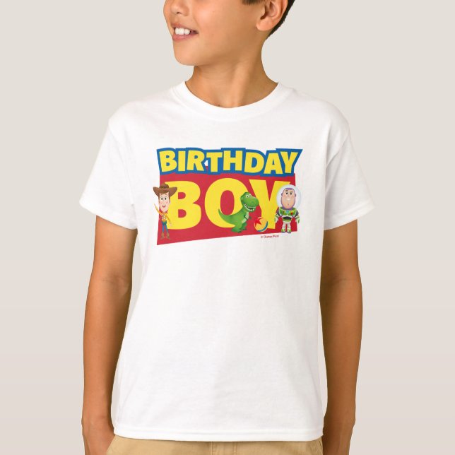 T-shirt Histoire du jouet | Birthday Boy - Nom et âge (Devant)