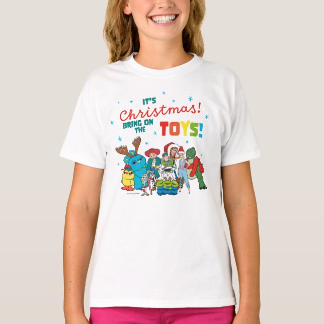 T-shirt Histoire du jouet | C'est Noël ! Portez les jouets (Devant)