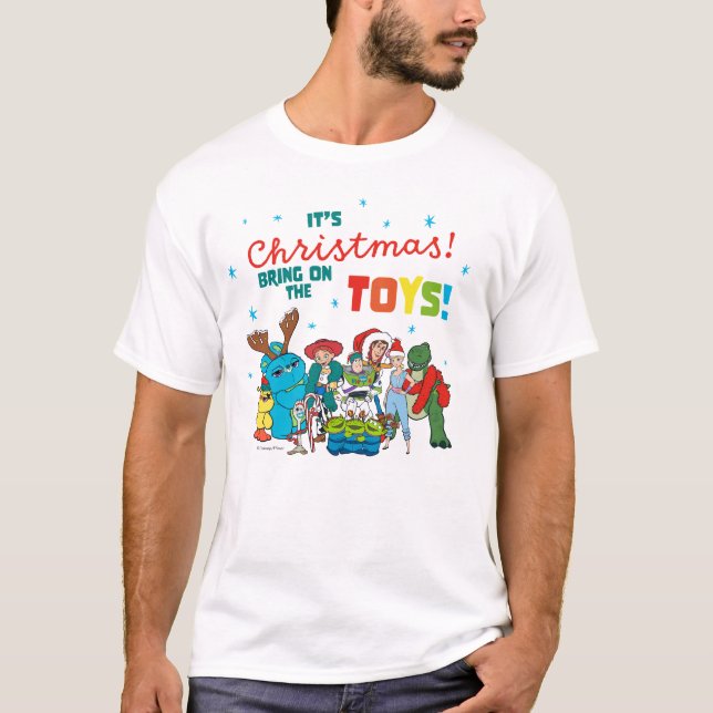 T-shirt Histoire du jouet | C'est Noël ! Portez les jouets (Devant)
