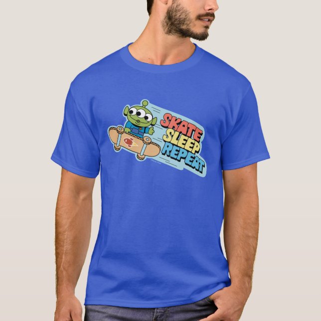 T-shirt Histoire du jouet | Petit Vert Hommes Patinage Dor (Devant)