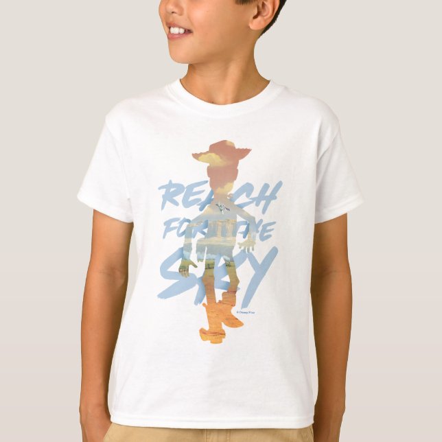 T-shirt Histoire du jouet | "Reach For The Sky" Woody & Bu (Devant)