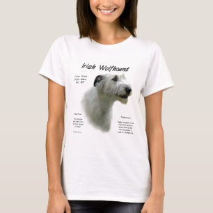 T-shirt Histoire du Wolfhound en Irlande blanche
