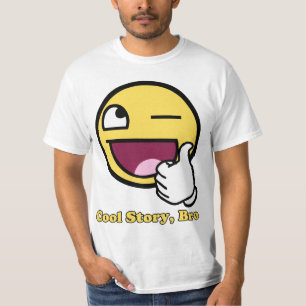 T-shirt Histoire impressionnante Bro de cool de visage