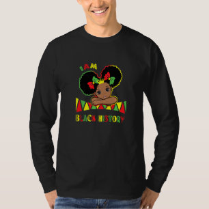 T-shirt Histoire Noire Mois Fille Je Suis Noir Histoire Mi
