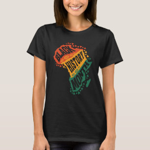 T-shirt Histoire noire pour l'histoire noire afro-américai
