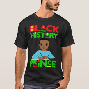 T-shirt Histoire noire Prince Melanin Boy Son Bruh Brown S