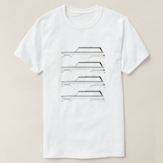 T-shirt Histoire normale de Wagoneer de jeep en silhouette