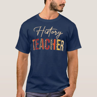 T-shirt Histoire Professeur léopard automne Amateurs d'aut