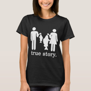T-shirt Histoire Vraie Pêche Fille Garçon Petit Poisson Gr