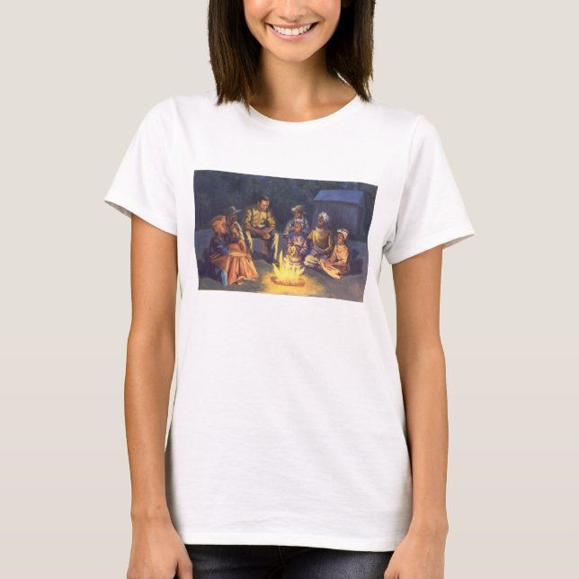 T-shirt Histoires 2003 de feu de camp (Devant)