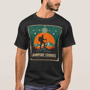 T-shirt Histoires de feu de camp – Nuit Feu Nature Mémoire