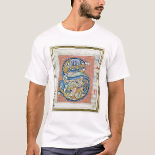 T-shirt Historiated parafent "S" dépeignant un acrobate