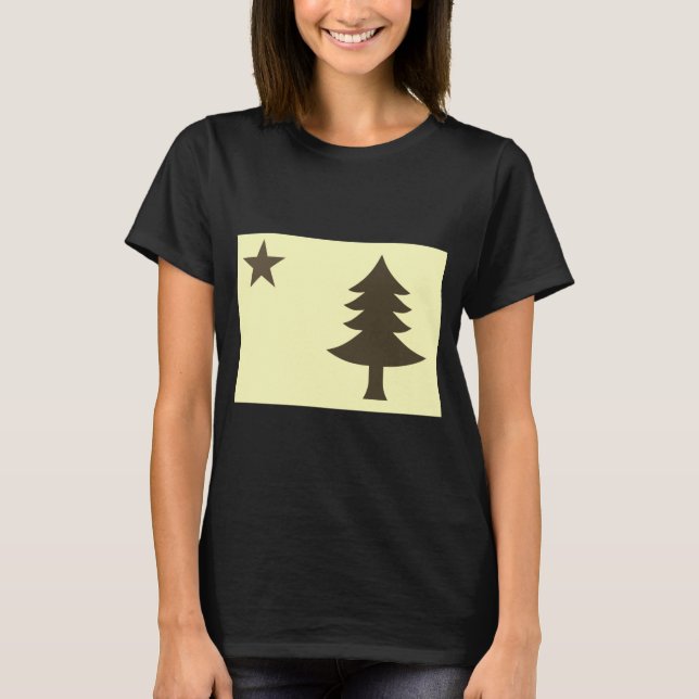 T-shirt Historic Flag Of Maine 1901 1909  (Devant)