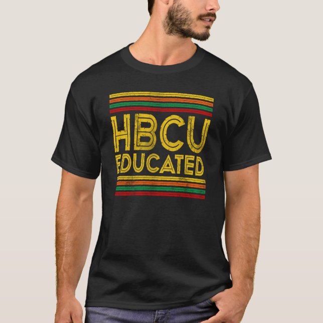 T-shirt Historical Black College Alumni HBCU Educated (Devant)