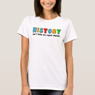 T-shirt Historique des répétitions colorées
