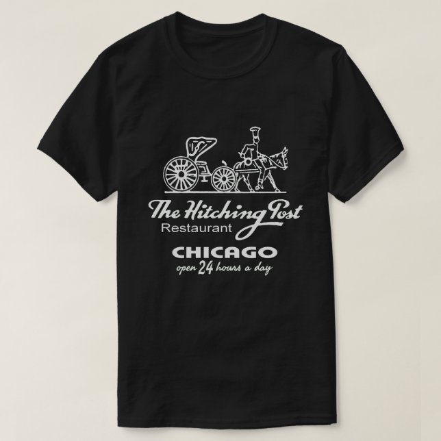 T-shirt Hitching Post Restaurant, Chicago, IL (Design devant)
