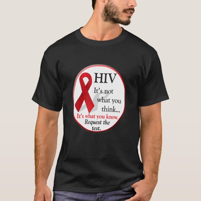 T-shirt HIV Aids World Day Diagnosis (Devant)