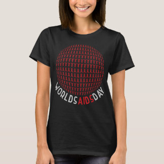 T-shirt HIV Awareness Red Ribbon World Aids Day