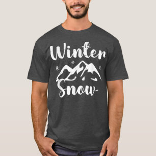 T-shirt Hiver Chaîne des neiges Pics des neiges Fléau de n