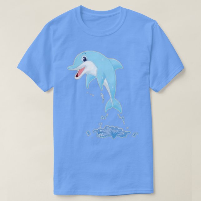 T-shirt hiver le dauphin (Design devant)