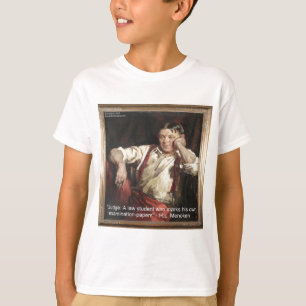 T-shirt HL Mencken Graphique & Citation sur les juges