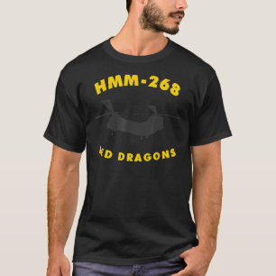 T-shirt HMM-268 Dragons rouges Hélicoptère CH-46 Sea