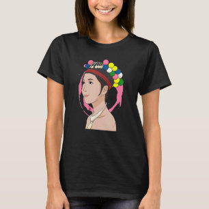 T-shirt Hmong Miao Fier Traditionnelle Fille Femme Hmoob E