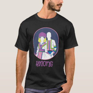 T-shirt Hmong Miao Fille Femme Coeur Garçon Homme Couple A