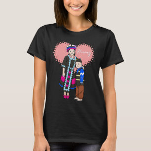 T-shirt Hmong Miao Hmoob Fille Frères Soeurs de garçons Pr