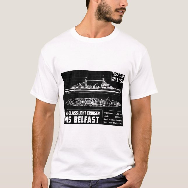 T-SHIRT HMS BELFAST (Devant)