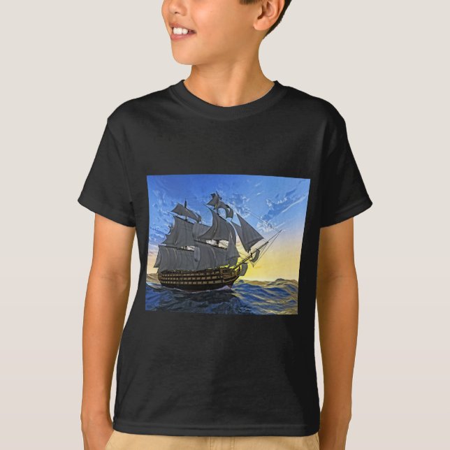 T-shirt HMS Victory à l'aube (Devant)