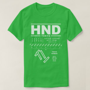 T-shirt HND de l'aéroport international de Tokyo H