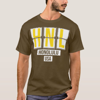 T-shirt HNL Honolulu Hawaii Airport Code souvenir ou cadea