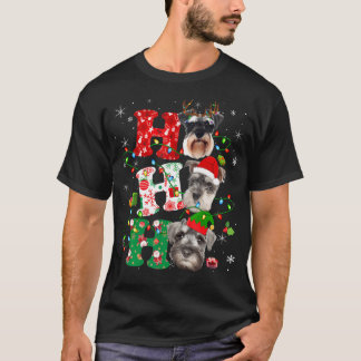 T-shirt Ho3 Lumières de Noël Père Noël Elf Reindeer Schnau