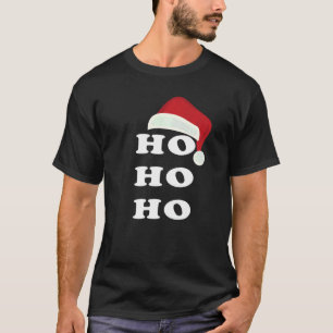 T-shirt Ho A Coupé Ho Au Pouvoir Trois Ho Ho Christma