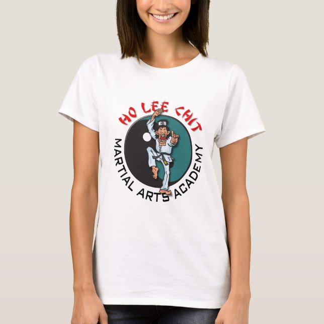T-shirt Ho académie d'arts martiaux de note de Lee (Devant)